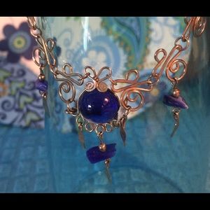 Tibetan Anklet w/lapis lazuli